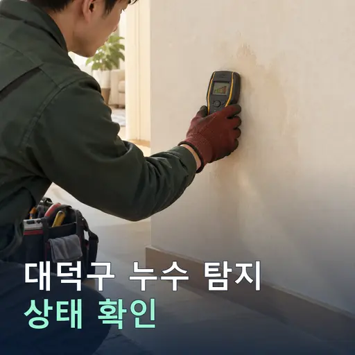 대전 대덕구 누수탐지 - 내시경 진단·사진 보고