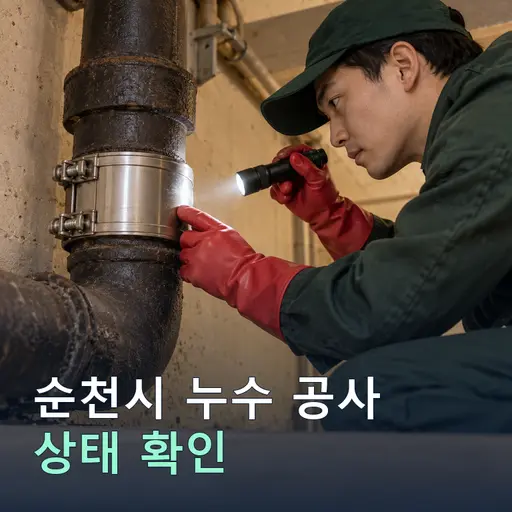 전남 순천시 구룡리 누수공사 - 노후관 진단·교체 견적