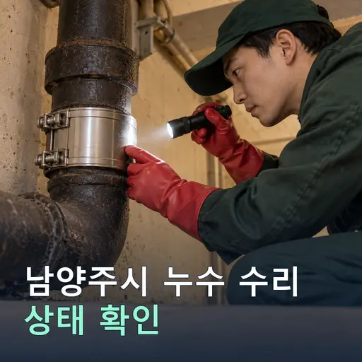 경기 남양주시 수산리 누수수리 - 노후관 진단·교체 견적