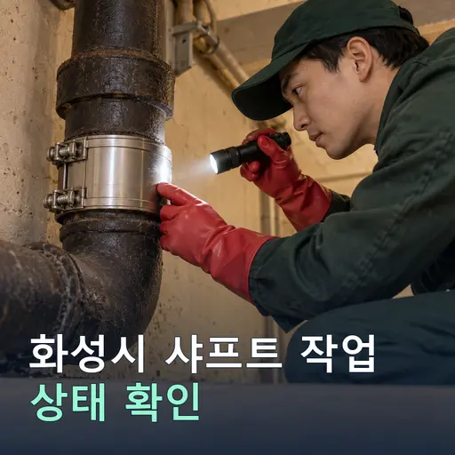 경기 화성시 이화리 샤프트작업 - 노후관 진단·교체 견적