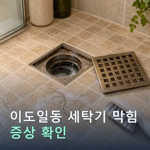 이도일동 세탁기막힘 - 출장비 0원·정찰제