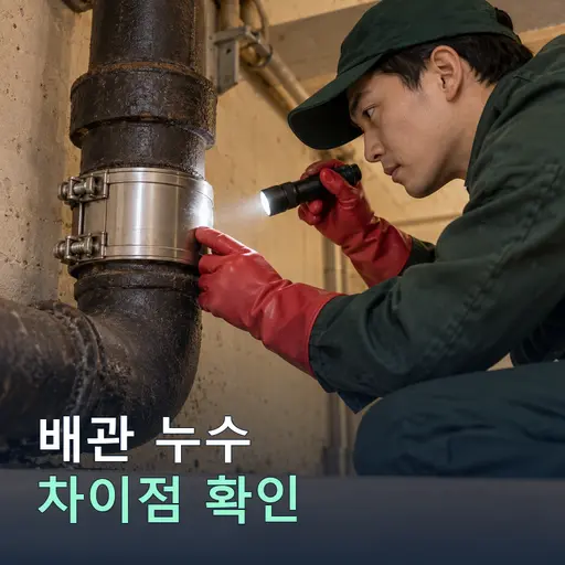 보일러 배관 누수 — 온수관·냉수관 구분과 압력 테스트