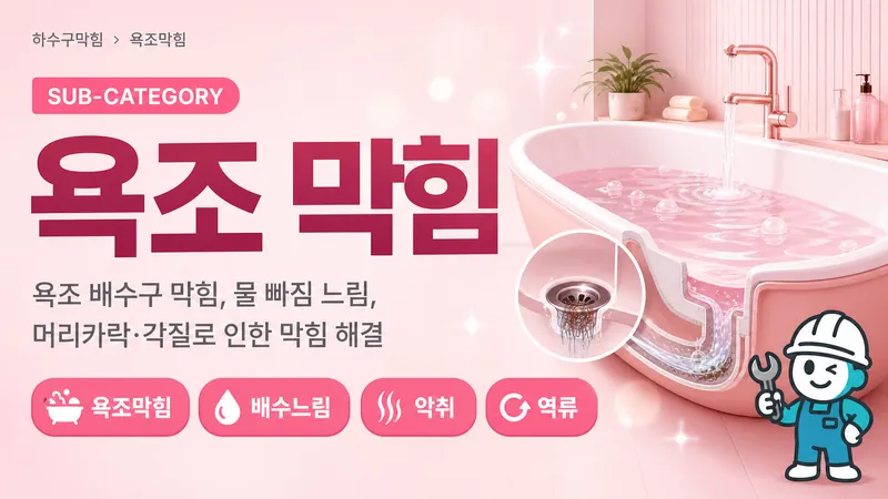 욕조막힘