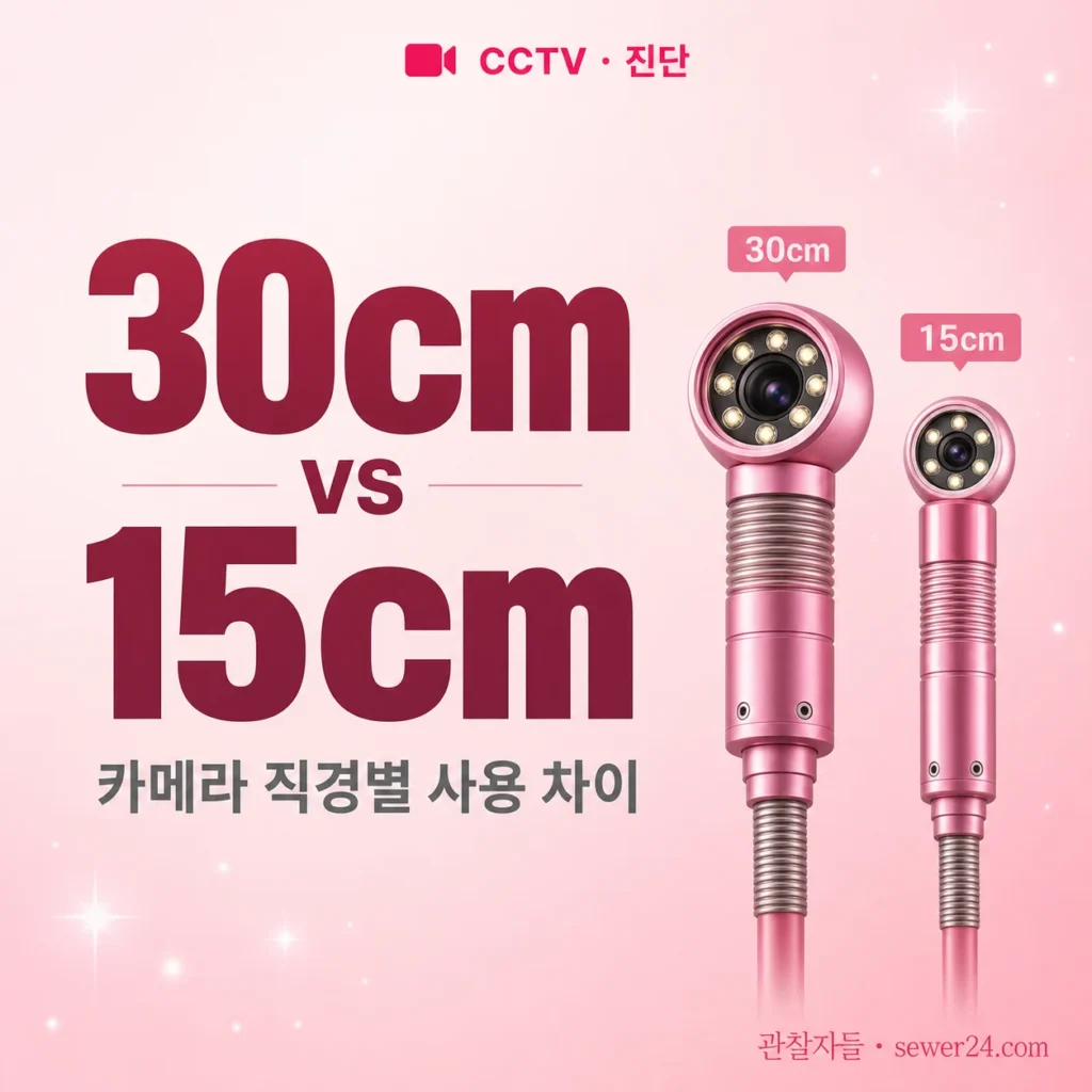 CCTV 카메라 30cm vs 15cm — 직경별 사용 차이