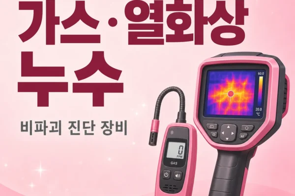 가스 탐지·열화상 누수 — 비파괴 진단 장비 차이