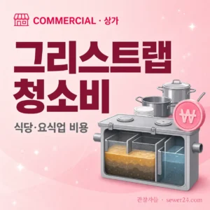 식당·요식업 그리스트랩 청소 비용