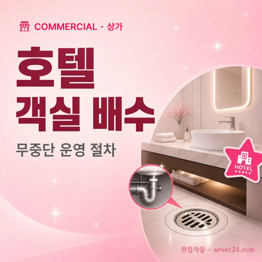 호텔 객실 배수 — 무중단 운영 절차