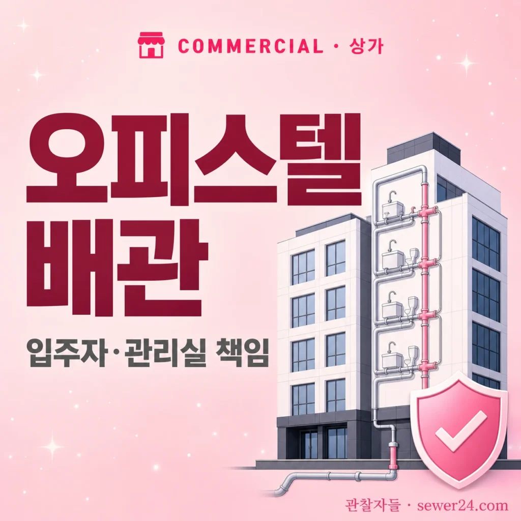 오피스텔 배관 — 입주자·관리실 책임 구분