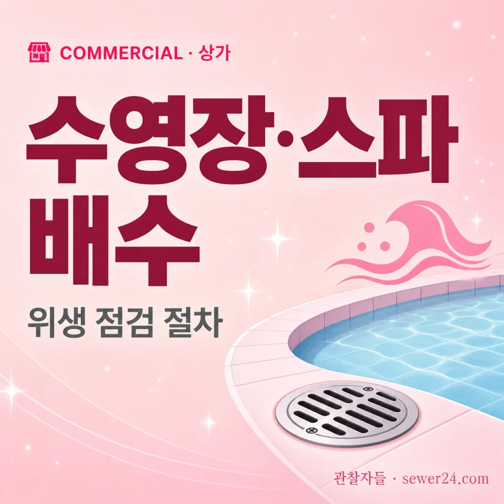 수영장·스파 배수 — 위생 점검 절차