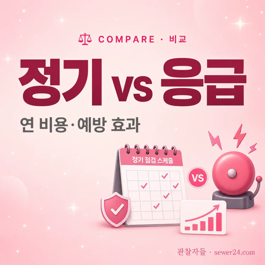 정기 관리 계약 vs 응급 출장 비교: 연 비용·예방 효과·자체 할인