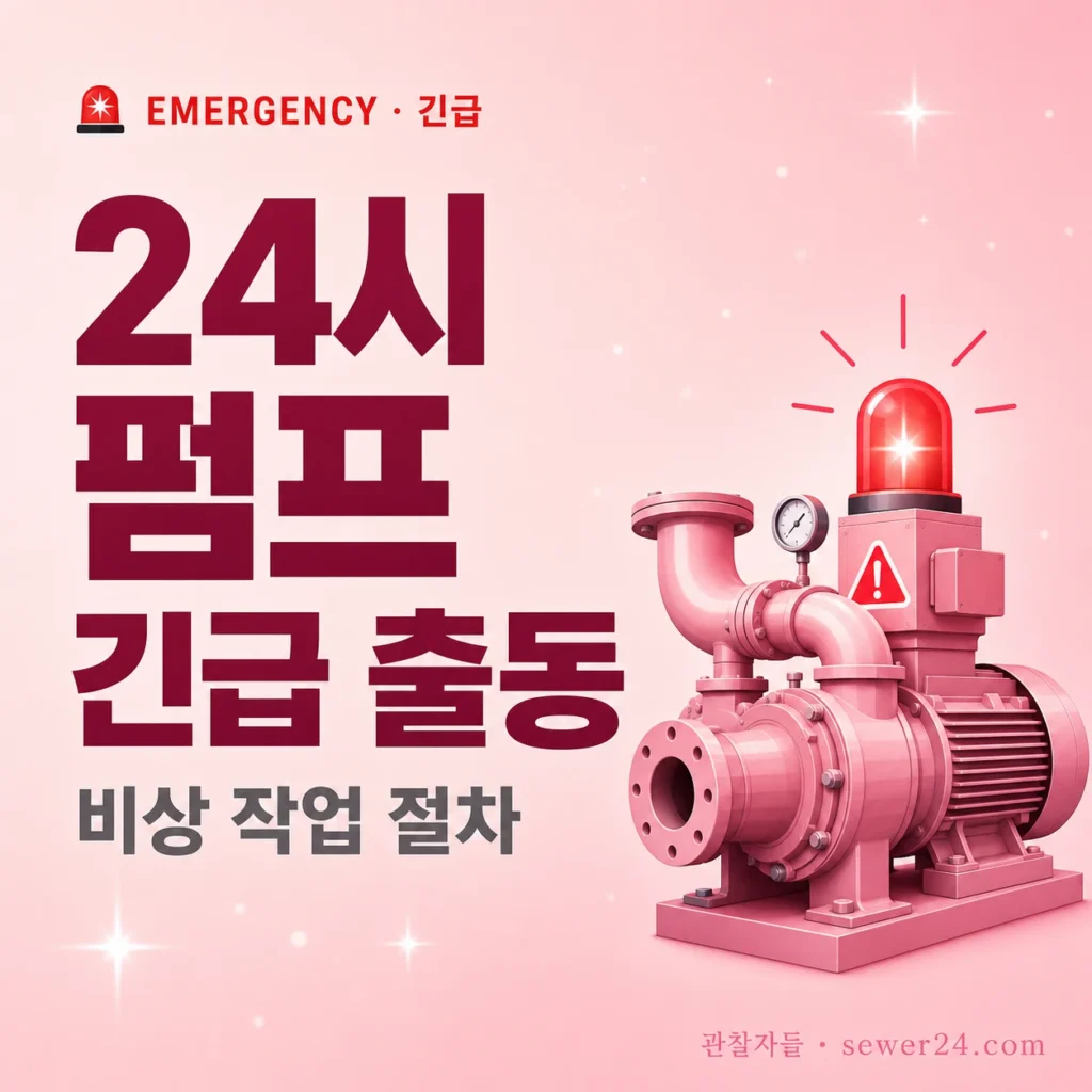 24시 펌프 긴급 출동 — 비상 작업 절차