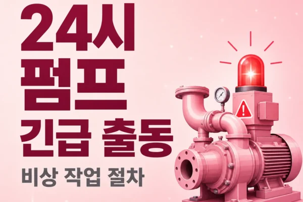 24시 펌프 긴급 출동 — 비상 작업 절차