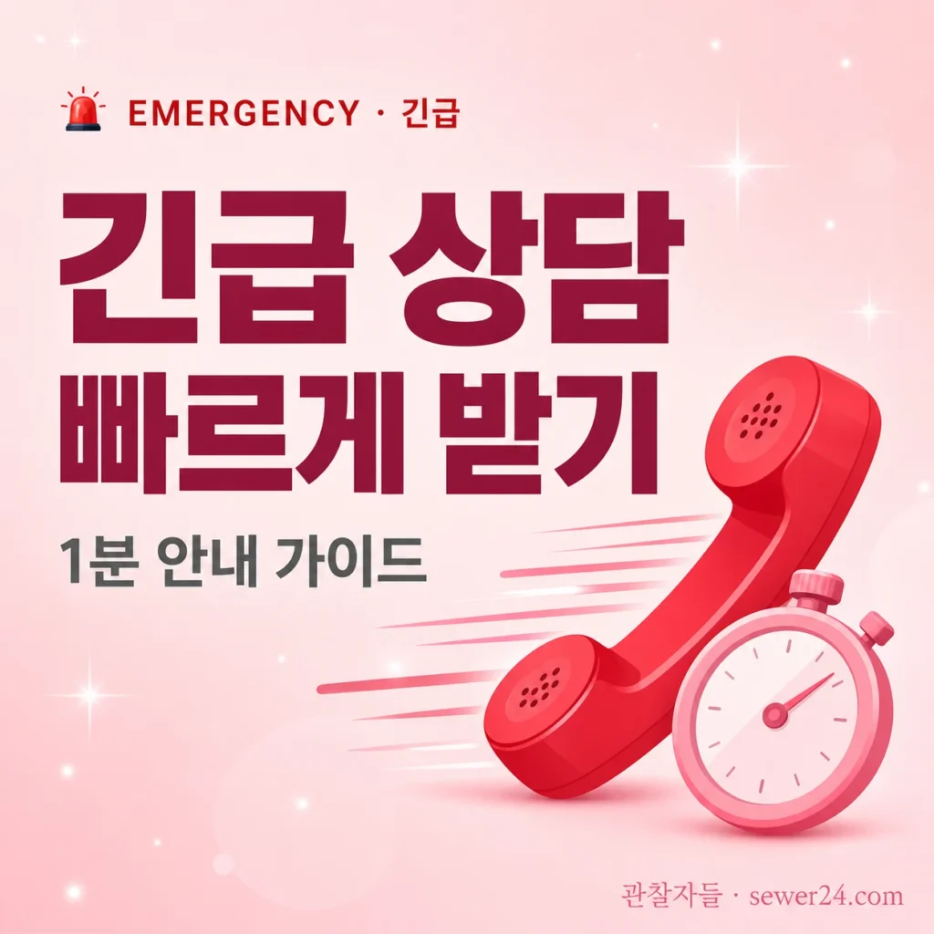 긴급 상담을 빠르게 받는 방법