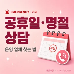 공휴일·명절 상담 — 운영 업체 찾는 법