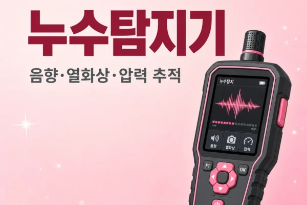 누수탐지기 — 음향·열화상·압력·가스 추적 원리