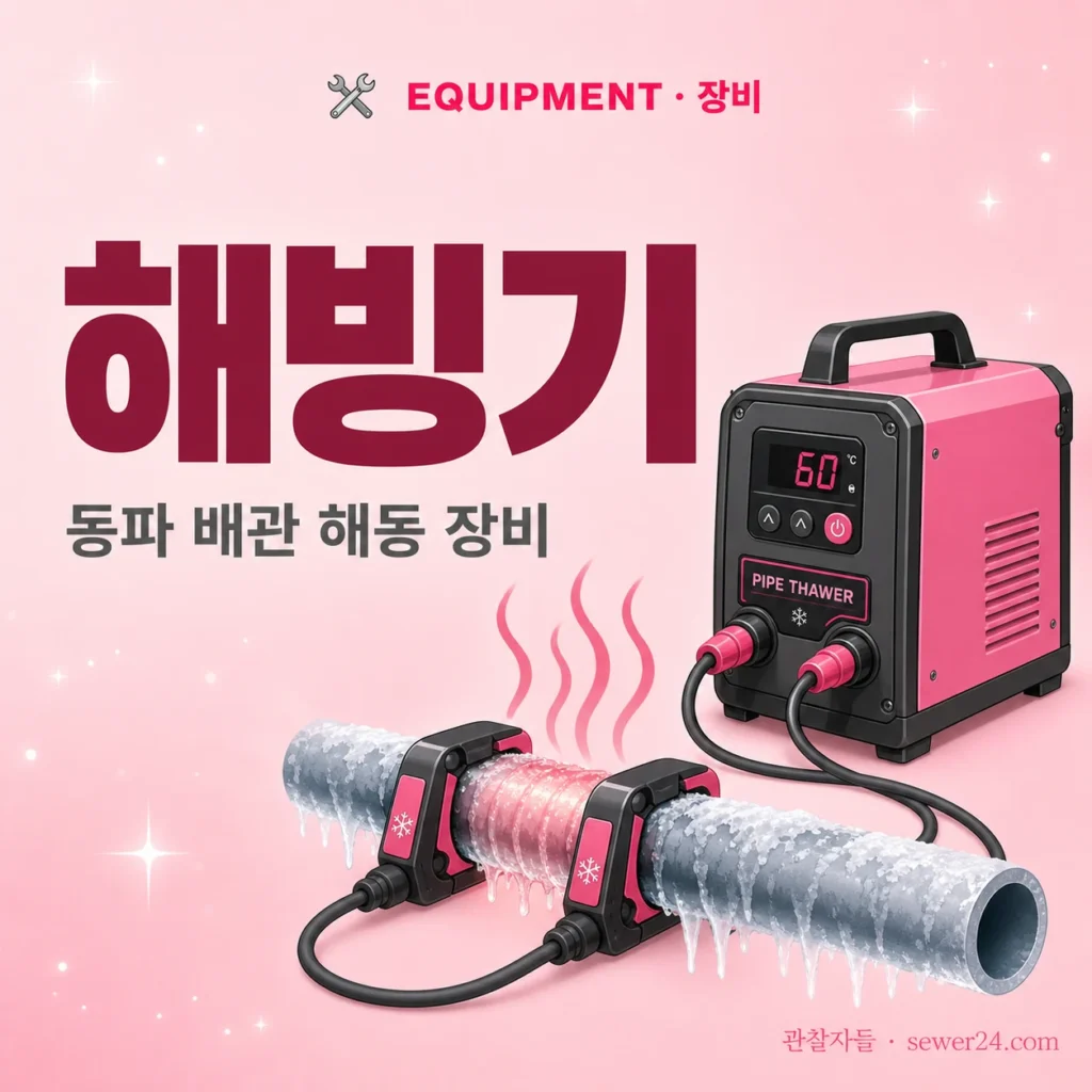 해빙기 — 동파 배관 저전압 대전류 해동 원리