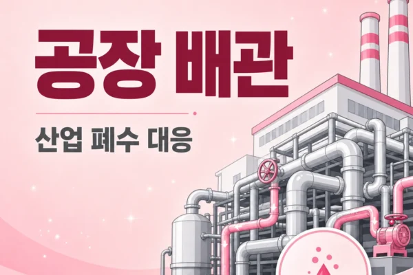 공장 배관 — 산업 폐수 대응