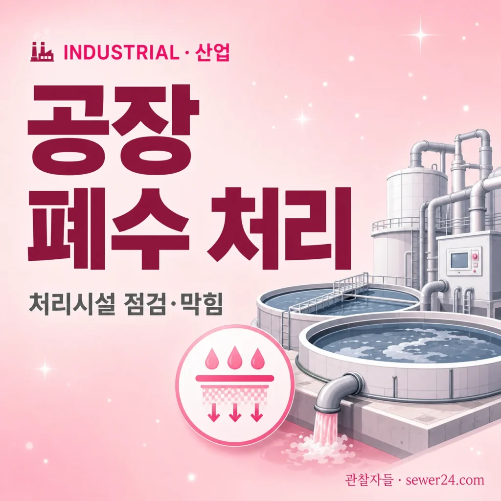 공장 폐수 — 처리시설 점검과 막힘 대응