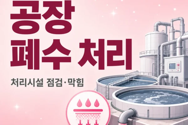 공장 폐수 — 처리시설 점검과 막힘 대응