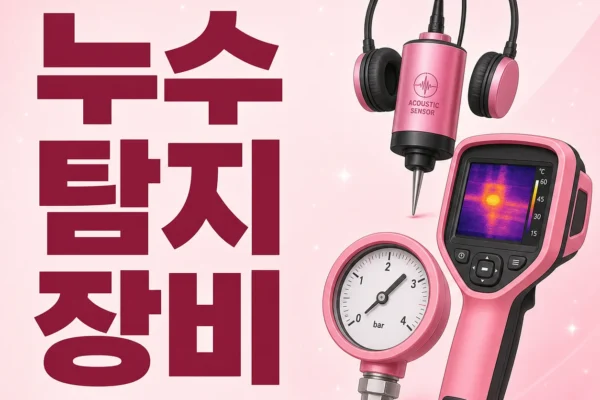 누수 탐지 장비 — 음향·열화상·압력 차이