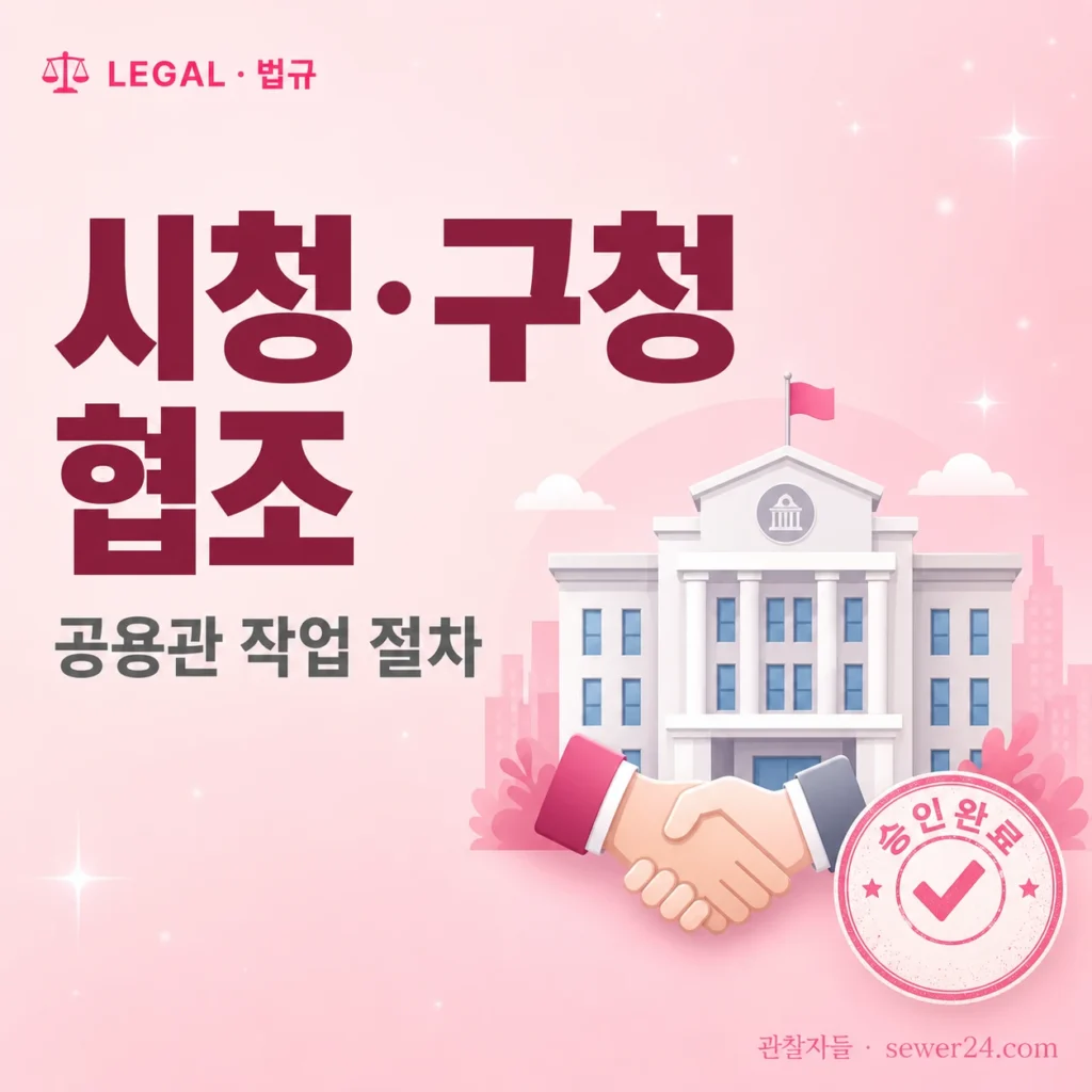 관할 시청·구청 협조 절차 — 공용관 작업