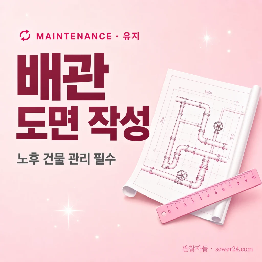 배관 도면 작성 — 노후 건물 관리 필수