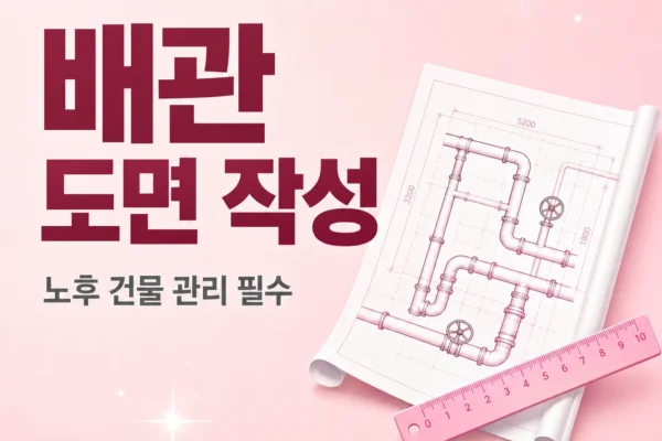 배관 도면 작성 — 노후 건물 관리 필수