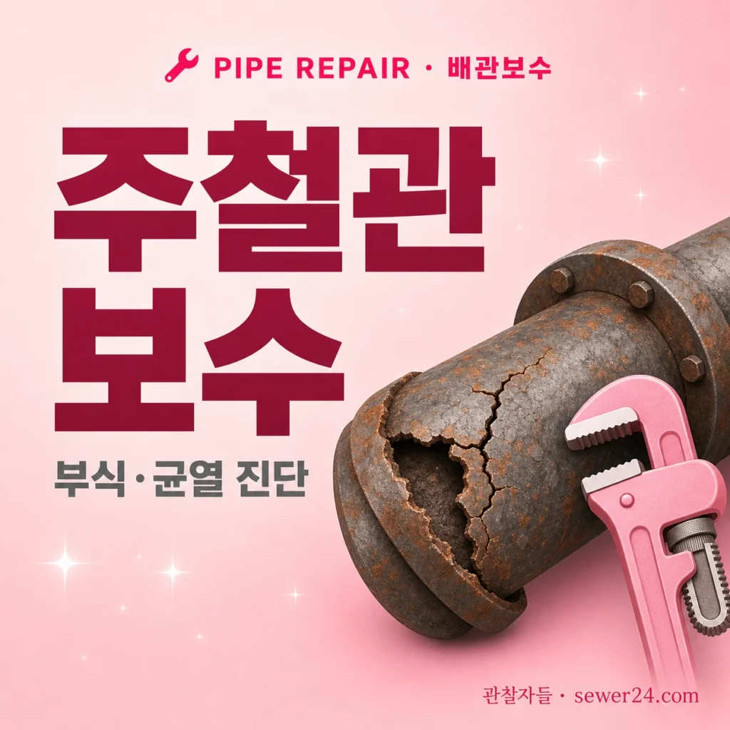 주철관 보수 — 부식과 균열 진단