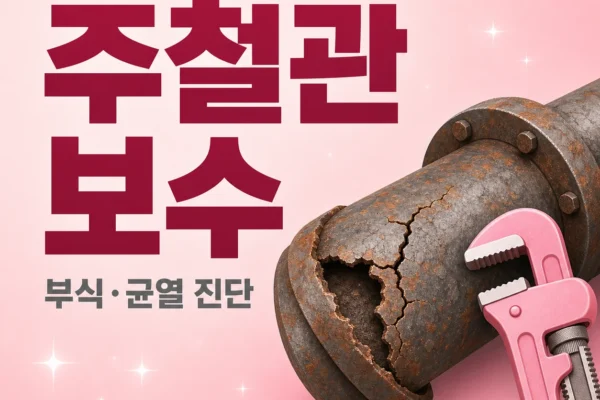 주철관 보수 — 부식과 균열 진단