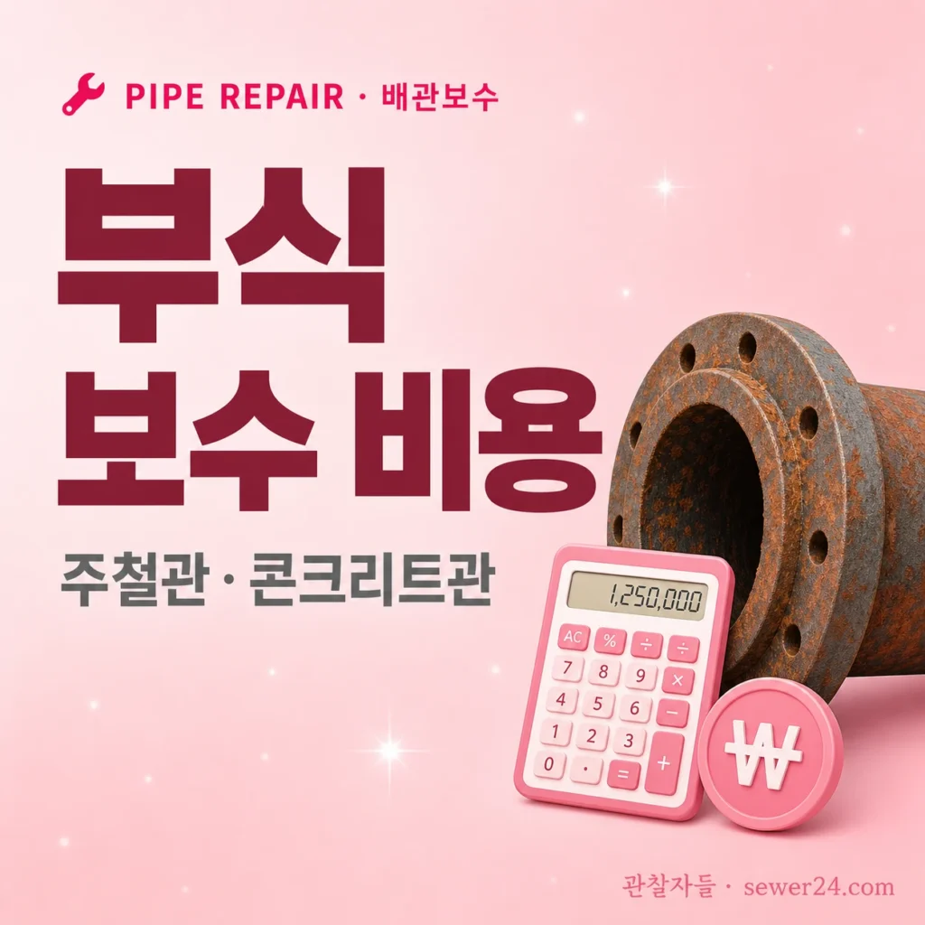 부식 보수 비용 — 주철관·콘크리트관