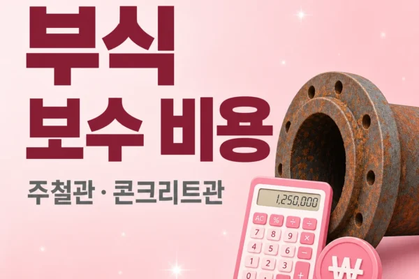 부식 보수 비용 — 주철관·콘크리트관
