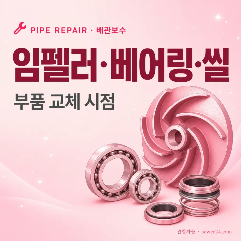 펌프 임펠러·베어링·씰 — 부품 교체 시점