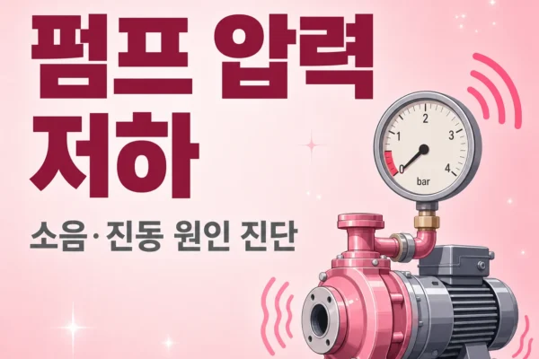 펌프 압력 저하·소음·진동 — 원인별 진단