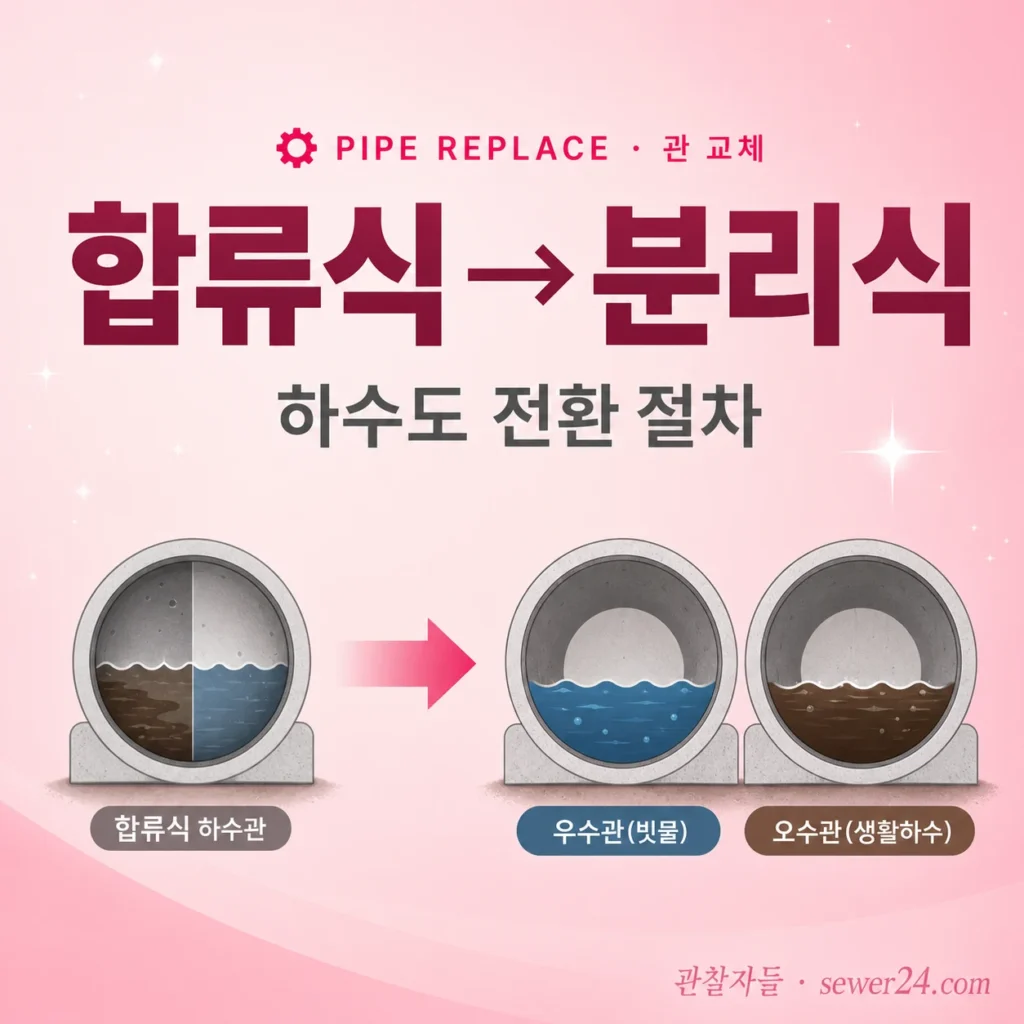 합류식→분리식 하수도 전환 — 비용·절차·자가 부담 줄이는 법