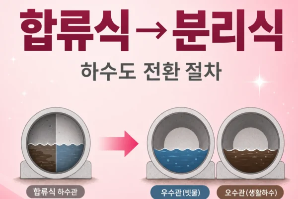 합류식→분리식 하수도 전환 — 비용·절차·자가 부담 줄이는 법