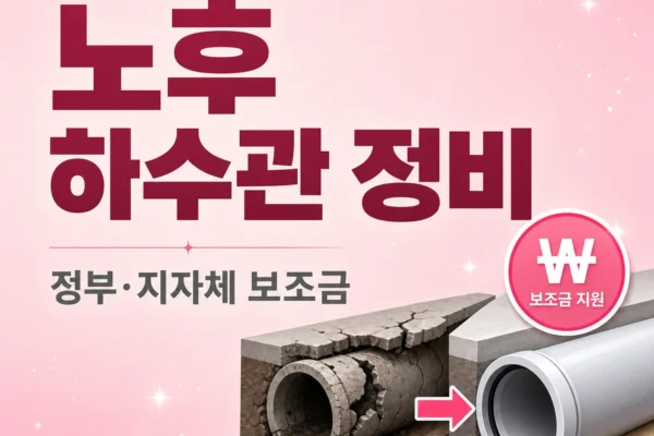 노후 하수관 정비 지원 사업 — 정부·지자체 보조금 정리