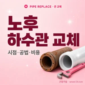 노후 하수관 교체 — 시점·공법·비용
