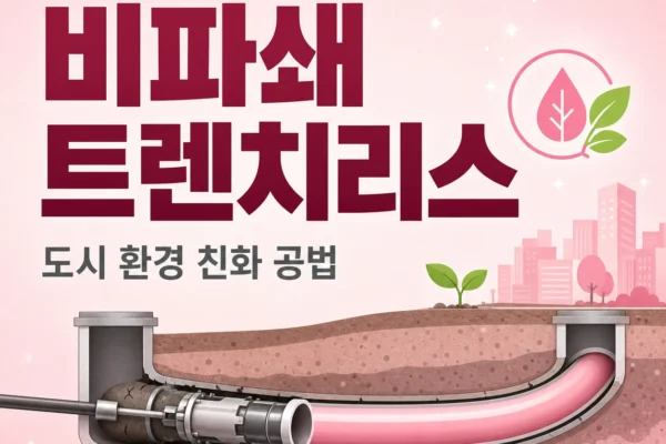 비파쇄(트렌치리스) 공법 — 도시 환경 친화