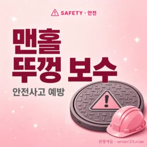 맨홀 뚜껑 보수 — 안전사고 예방