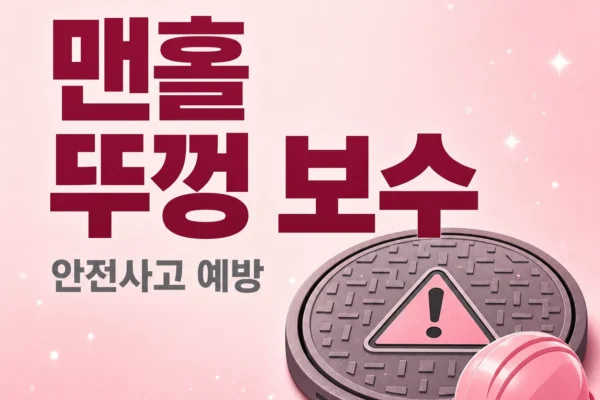 맨홀 뚜껑 보수 — 안전사고 예방
