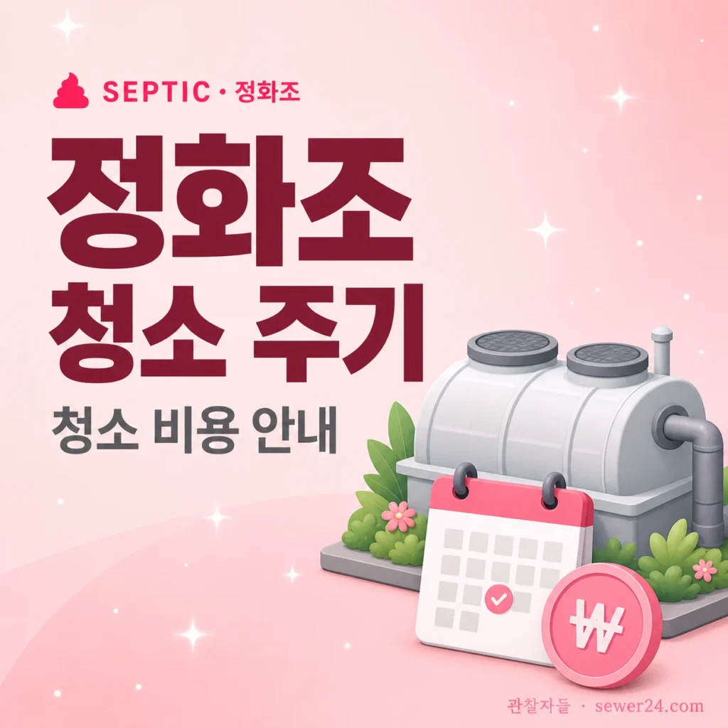 정화조 청소 주기와 비용