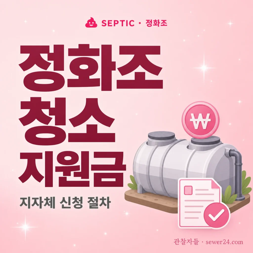 정화조 청소 지원금 — 지자체 신청 절차와 대상자