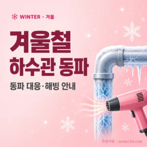 겨울철 하수관 동파 대응