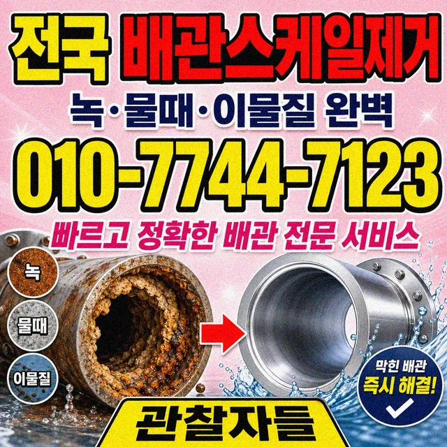 부강리 관로탐지 배관 스케일