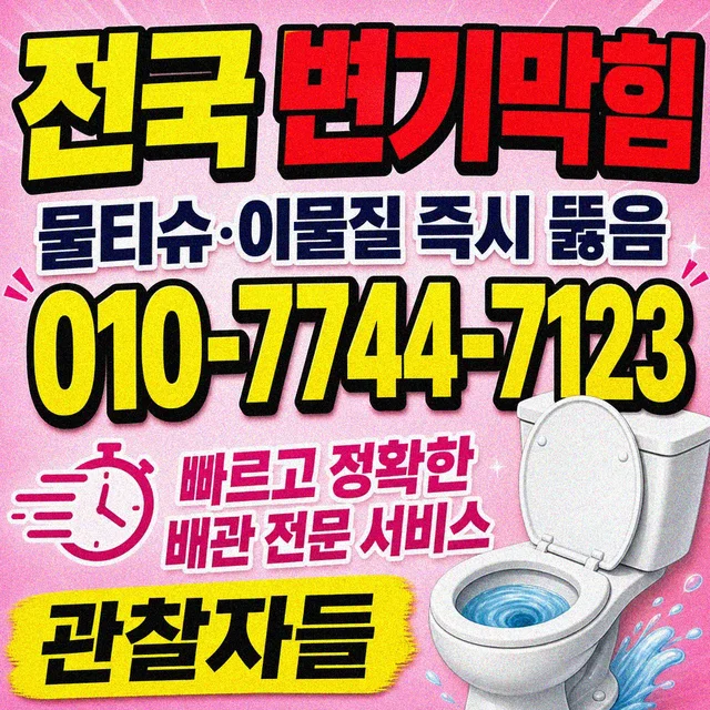 대잠리 욕조막힘 변기 막힘 사진