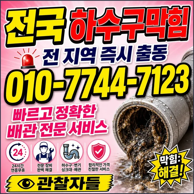세종시 하수구막힘 하수구 막힘 사진