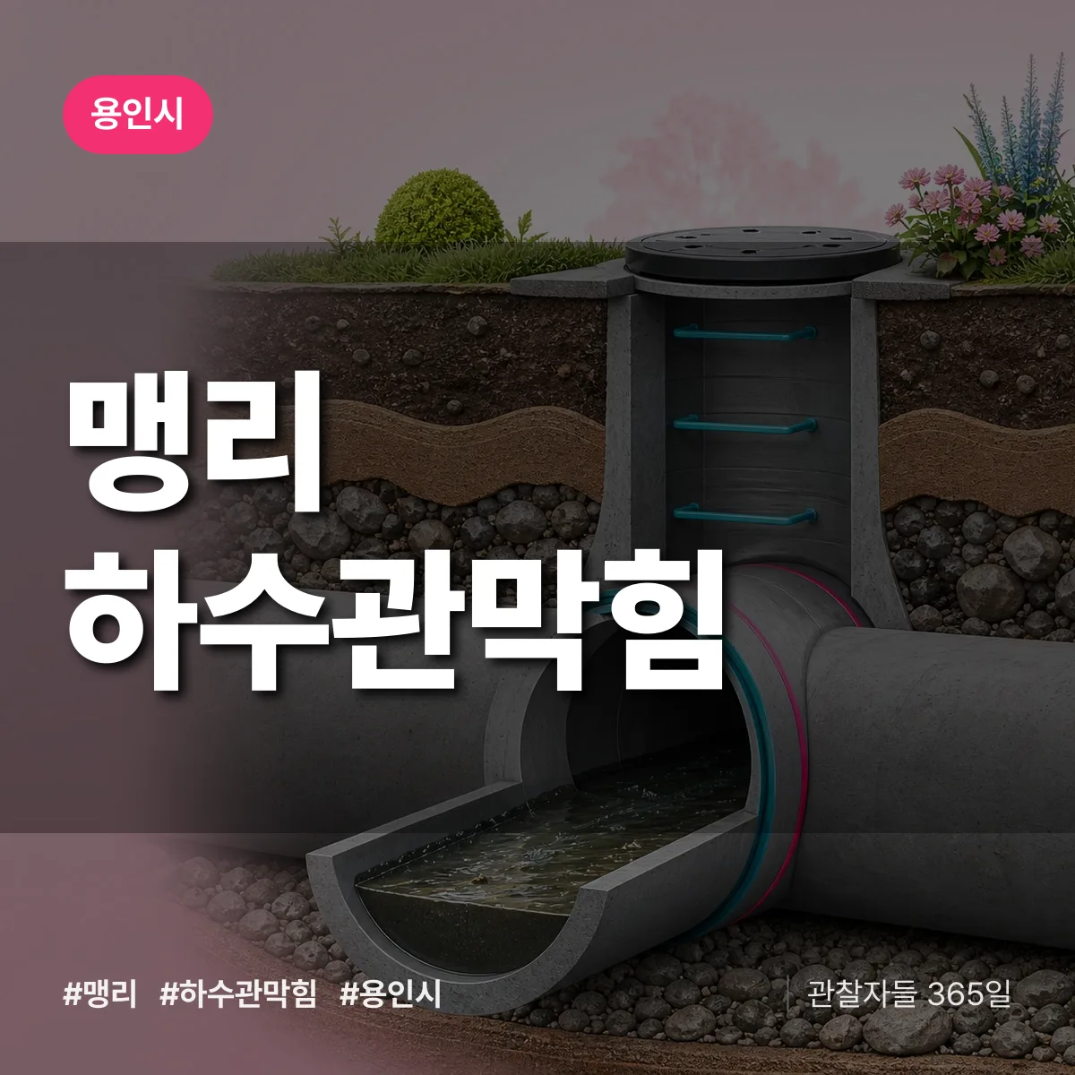 맹리 하수관막힘 배너