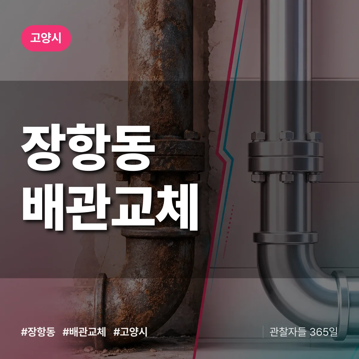 고양시 장항동 배관 교체 상담 배너