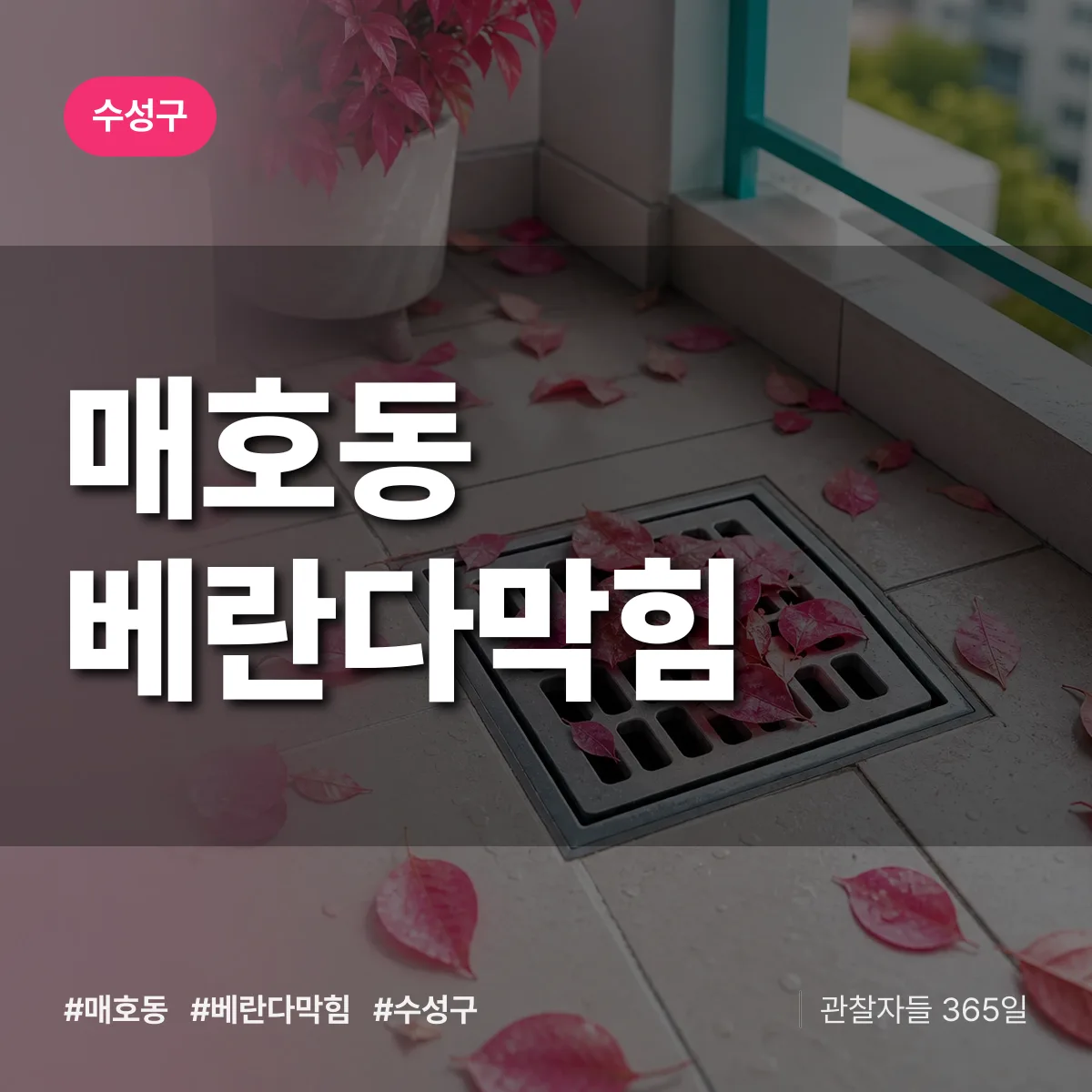 매호동 베란다막힘 배너