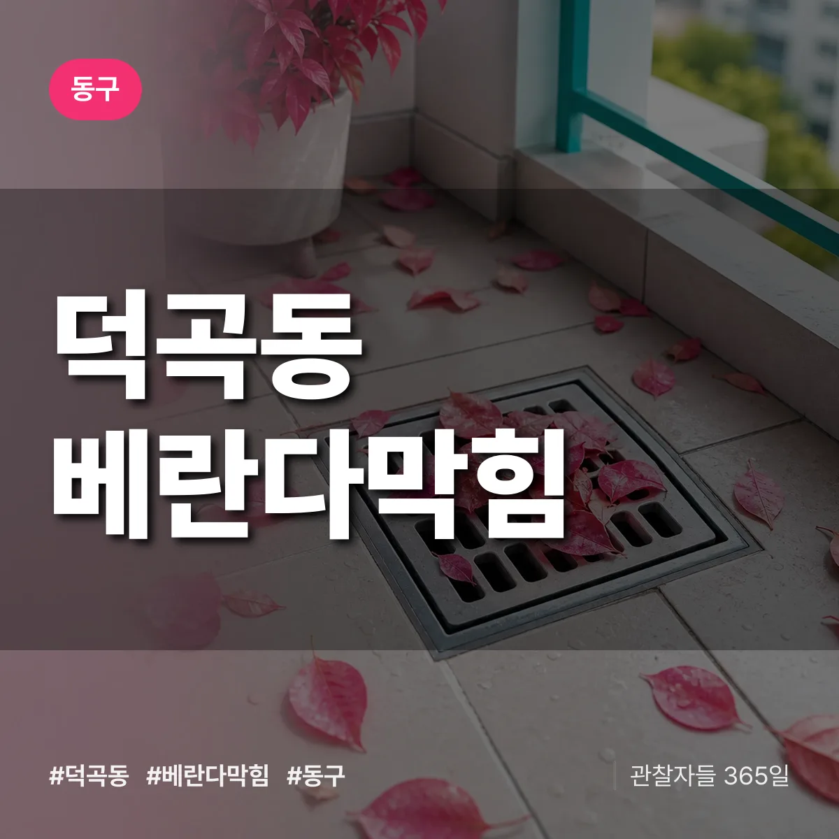 덕곡동 베란다막힘 배너